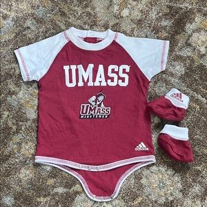 Adidas UMass Minutemen Baby Onesie